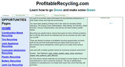 Desktop Screenshot of profitablerecycling.com